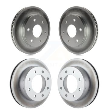 Front Rear Coat Brake Rotor Kit For 06 Chevrolet Express 2500 GAS engine With 6 Lug Wheels KG-100698