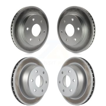 Front Rear Coat Brake Rotor Kit For Chevrolet GMC Silverado 1500 Sierra Avalanche Yukon XL KG-100699