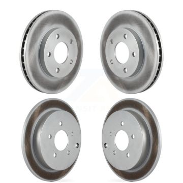 Front Rear Coated Disc Brake Rotors Kit For Buick Rendezvous Pontiac Aztek KG-100705