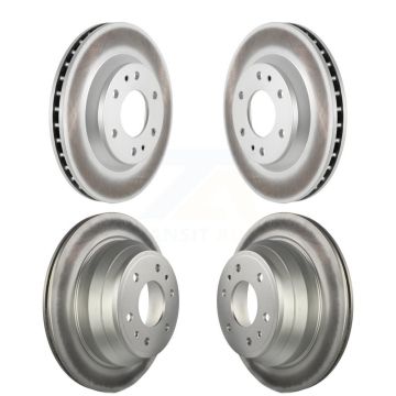 Front Rear Coated Brake Rotors Kit For GMC Envoy Chevrolet Trailblazer Oldsmobile Bravada KG-100707