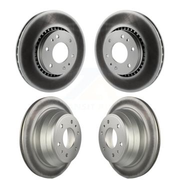 Front Rear Coat Brake Rotors Kit For Chevrolet GMC Trailblazer Envoy XL EXT SSR Buick Saab KG-100708