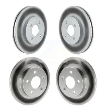 Front Rear Coated Disc Brake Rotors Kit For Pontiac G5 Pursuit KG-100711