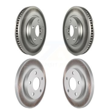 Front Rear Coated Disc Brake Rotors Kit For Buick LaCrosse Pontiac Grand Prix Allure KG-100713