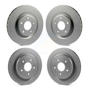 Front Rear Coated Disc Brake Rotors Kit For Chevrolet Corvette Cadillac XLR KG-100715