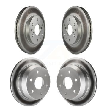 Front Rear Coated Disc Brake Rotors Kit For Chevrolet Silverado 1500 GMC Sierra Classic KG-100718