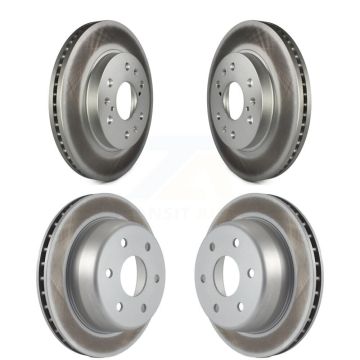 Front Rear Coated Brake Rotors Kit For Chevrolet GMC Silverado 1500 Sierra Express Savana KG-100719