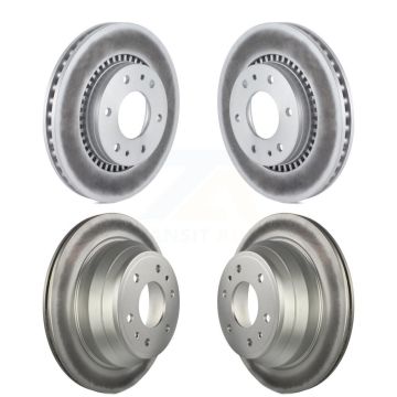 Front Rear Coated Brake Rotors Kit For Chevrolet Trailblazer GMC Envoy Buick Rainier Isuzu KG-100724