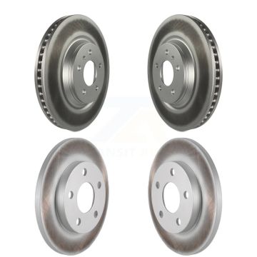 Front Rear Coated Disc Brake Rotors Kit For Chevrolet Impala Limited KG-100726