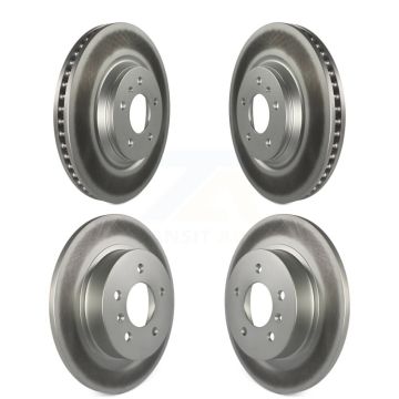Front Rear Coated Disc Brake Rotors Kit For 2006-2011 Buick Lucerne Cadillac DTS KG-100728