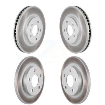 Front Rear Coated Disc Brake Rotors Kit For Chevrolet Impala Limited KG-100729