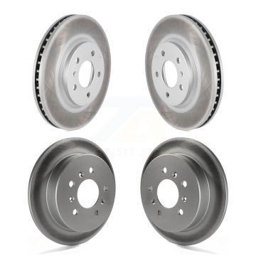 Front Rear Coated Disc Brake Rotors Kit For Chevrolet Impala Monte Carlo KG-100730