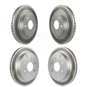 Front Rear Coated Brake Rotors Kit For GMC Acadia Buick Enclave Chevrolet Traverse Saturn KG-100735