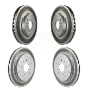 Front Rear Coated Disc Brake Rotors Kit For 2010-2015 Chevrolet Camaro LT LS KG-100739