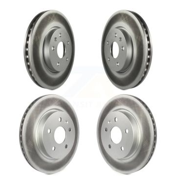 Front Rear Coat Brake Rotors Kit For Chevrolet Malibu Impala Buick LaCrosse Limited Allure KG-100741