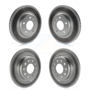Front Rear Coated Brake Rotors Kit For Chevrolet Equinox GMC Terrain Malibu Buick LaCrosse KG-100751
