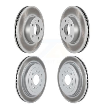 Front Rear Coated Disc Brake Rotors Kit For Cadillac ATS KG-100753