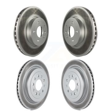Front Rear Coated Disc Brake Rotors Kit For Cadillac ATS KG-100754