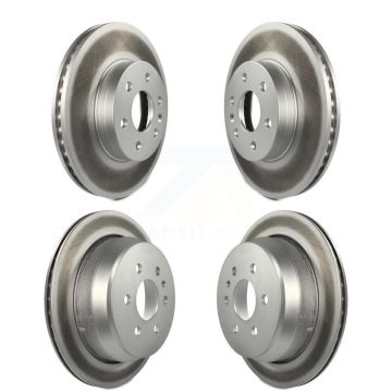 Front Rear Coated Disc Brake Rotors Kit For 2015-2020 Chevrolet Colorado GMC Canyon KG-100755