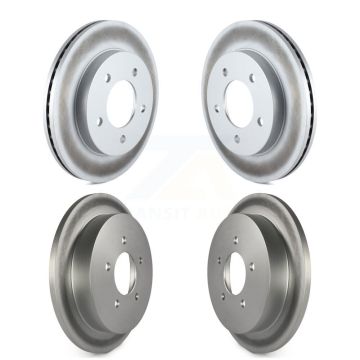 Front Rear Coated Disc Brake Rotors Kit For Ford F-150 Heritage 4WD KG-100759