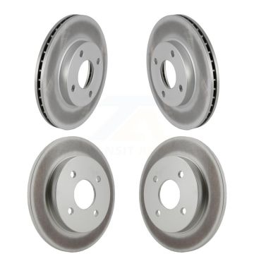 Front Rear Coated Disc Brake Rotors Kit For Ford Focus KG-100761
