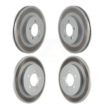 Front Rear Coated Disc Brake Rotors Kit For Ford Explorer Mercury Mountaineer KG-100763