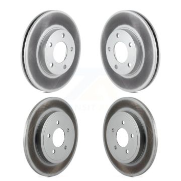 Front Rear Coated Disc Brake Rotors Kit For Ford Escape Mazda Tribute Mercury Mariner KG-100764