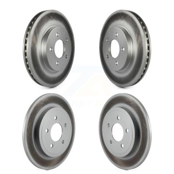 Front Rear Coated Disc Brake Rotors Kit For Ford Escape Mazda Tribute Mercury Mariner KG-100775