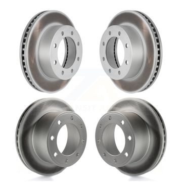 Front Rear Coated Disc Brake Rotors Kit For Ford F-350 Super Duty F-250 KG-100776