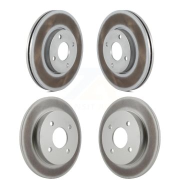 Front Rear Coated Disc Brake Rotors Kit For 2005-2007 Ford Focus rear brakes KG-100781