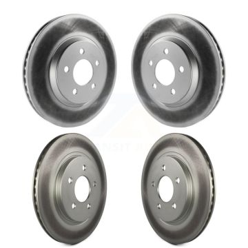 Front Rear Coated Disc Brake Rotors Kit For Ford Mustang KG-100782