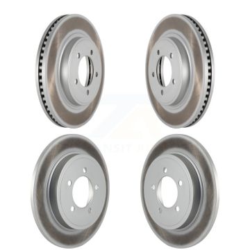 Front Rear Coated Disc Brake Rotors Kit For Ford Explorer Sport Trac Mercury Mountaineer KG-100784