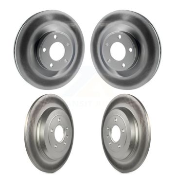 Front Rear Coated Disc Brake Rotors Kit For Ford Edge Lincoln MKX KG-100791