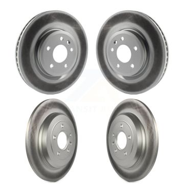 Front Rear Coated Disc Brake Rotors Kit For Ford Explorer Flex Taurus Lincoln MKS MKT KG-100795