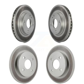 Front Rear Coated Disc Brake Rotors Kit For Ford Fiesta KG-100800