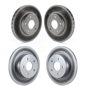 Front Rear Coated Disc Brake Rotors Kit For Ford C-Max KG-100802
