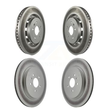 Front Rear Coated Brake Rotor Kit For Ford Explorer Flex Taurus Police Interceptor Utility KG-100804