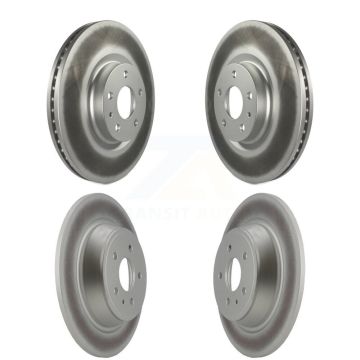 Front Rear Coated Disc Brake Rotors Kit For Ford Fusion Lincoln MKZ KG-100806