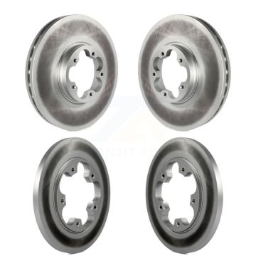 Front Rear Coated Disc Brake Rotors Kit For Ford Transit-250 Transit-150 Transit-350 KG-100810