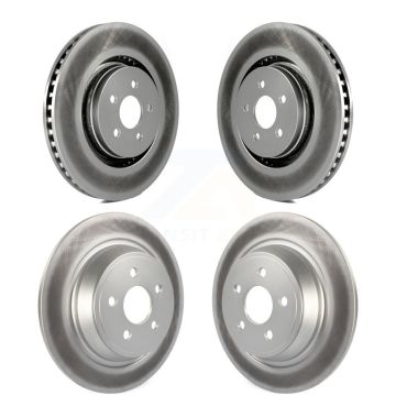 Front Rear Coat Brake Rotors Kit For Ford Edge Fusion Lincoln Nautilus MKX MKZ Continental KG-100817