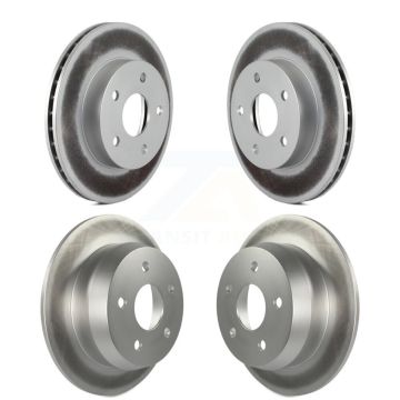Front Rear Coated Disc Brake Rotors Kit For 1999-2004 Jeep Grand Cherokee KG-100820