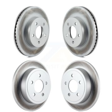 Front Rear Coated Disc Brake Rotors Kit For 2003-2007 Jeep Liberty KG-100825