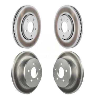 Front Rear Coated Brake Rotors Kit For Dodge Caravan Grand Chrysler Town & Country Voyager KG-100826