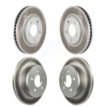 Front Rear Coated Brake Rotors Kit For Dodge Grand Caravan Chrysler Town & Country Voyager KG-100827