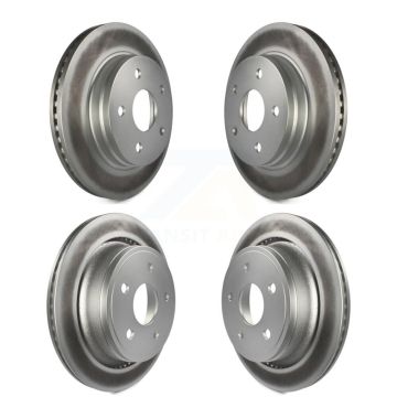 Front Rear Coated Disc Brake Rotors Kit For Ram 1500 Classic Dodge Durango Chrysler Aspen KG-100828