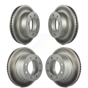 Front Rear Coated Disc Brake Rotors Kit For Dodge Ram 1500 3500 2500 KG-100829