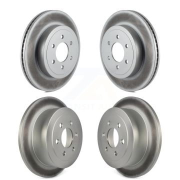 Front Rear Coated Disc Brake Rotors Kit For 2003-2004 Dodge Dakota KG-100830