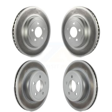 Front Rear Coated Disc Brake Rotors Kit For Dodge Charger Chrysler 300 Challenger Magnum KG-100834