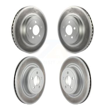 Front Rear Coated Disc Brake Rotors Kit For Dodge Charger With Police Package KG-100835