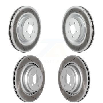 Front Rear Coated Disc Brake Rotors Kit For Dodge Charger Chrysler 300 Challenger Magnum KG-100838