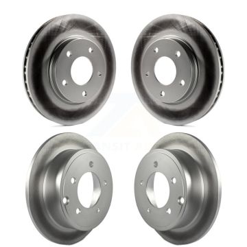 Front Rear Coated Disc Brake Rotors Kit For Mitsubishi Lancer Dodge Caliber KG-100839